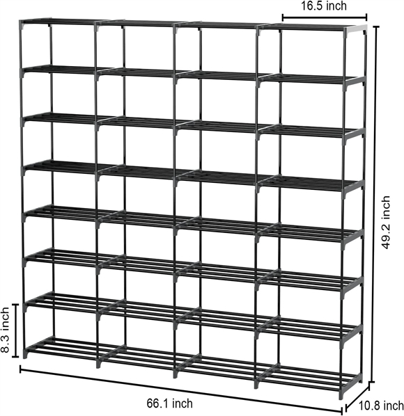 Shoe rack with cover